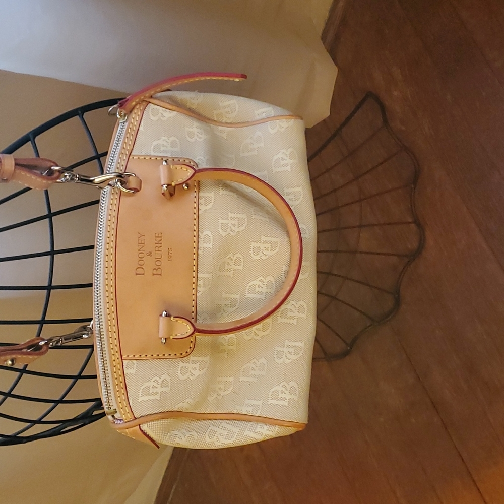 Dooney & Bourke Monogrammed Mini Domed Tassel Satchel
